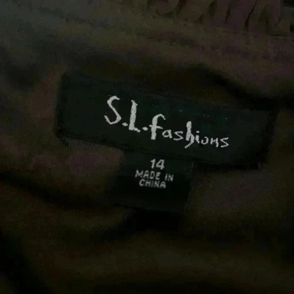 S.L.Fashions Tiered Ruffle Dress Size 14 - Picture 7 of 9